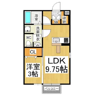 ハイムモナリエ【2階】の間取り