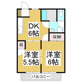 ニューシティシャルム【2階】の間取り