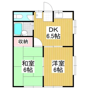 タカギハイツ豊丘【2階】の間取り