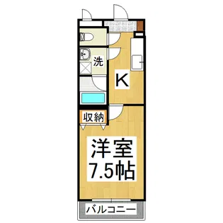 山村マンションⅡ【1階】の間取り