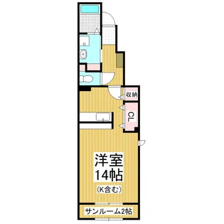 フレスクーラ県【1階】の間取り