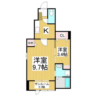 シェーネ【1階】の間取り