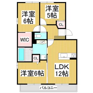 マルベリータウン カノン【1階】の間取り