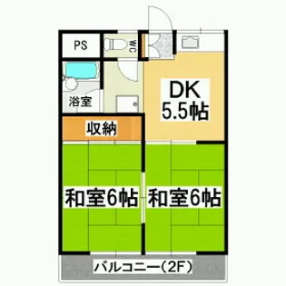 コーポマルタ【2階】の間取り
