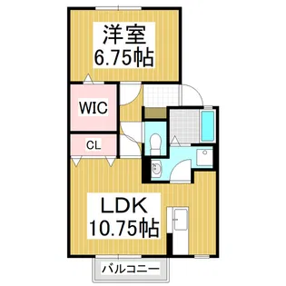 ラ・エスペランサ【1階】の間取り
