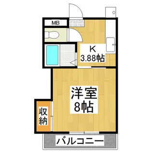 ミルキーウェイ A棟【1階】の間取り