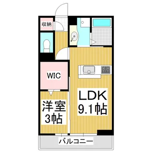 クレール渚 S【1階】の間取り