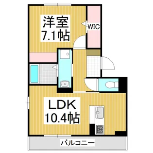 ソレアード 1【2階】の間取り
