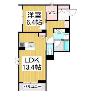 シャーメゾン開智【2階】の間取り