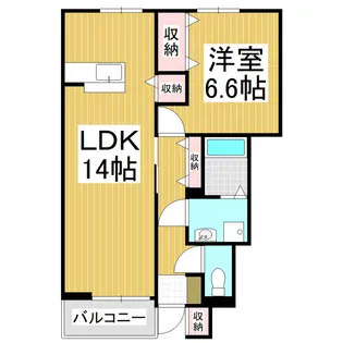ピュアパレスⅡ【1階】の間取り
