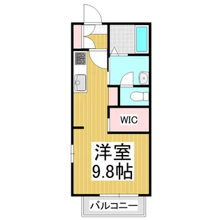 ディアス巾下B【2階】の間取り