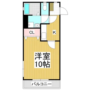 クレアール【2階】の間取り