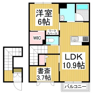 シャーメゾン里山辺【2階】の間取り