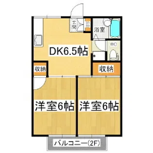 メゾンオータムA棟【1階】の間取り