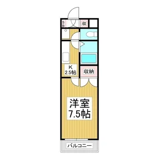 パークハイツ島内【2-C号室】の間取り