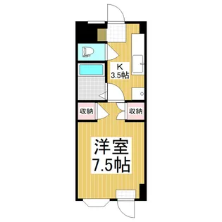 ベクベーム【105号室】の間取り