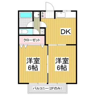 レジデンス筑摩【1階】の間取り