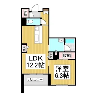 シャーメゾンステージ筑摩【2階】の間取り