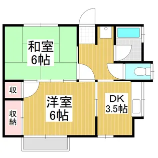 五島アパート【201号室】の間取り
