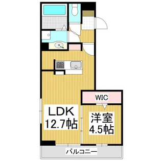 CouR18高宮E【3階】の間取り
