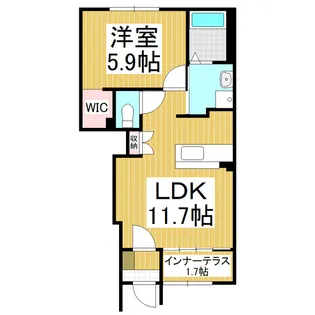 メゾン杉山【1階】の間取り