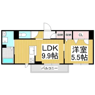 丸花見壱号館【2階】の間取り