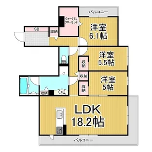 ル・シエル開智【2階】の間取り