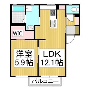 ディアス N【2階】の間取り