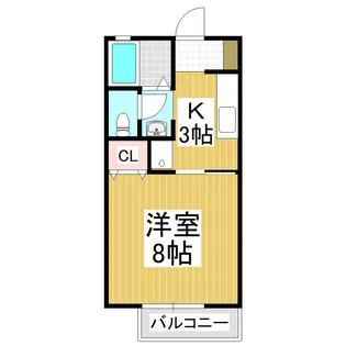 セジュールあづみ【1階】の間取り