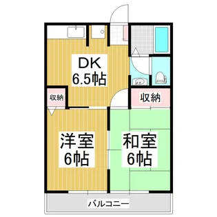シティハイムサンシャイン【2階】の間取り
