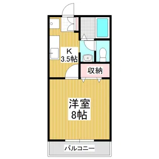 エスポアールA【1階】の間取り