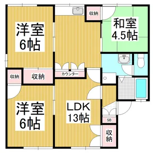 グラース ノザワ B【2階】の間取り