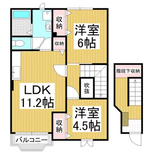 スィートB【2階】の間取り