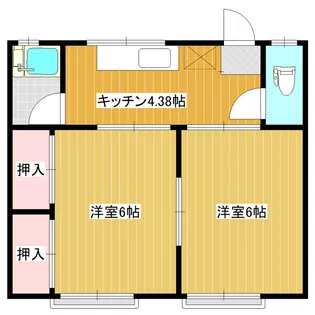 DSハイツ沢村 北【G号室】の間取り