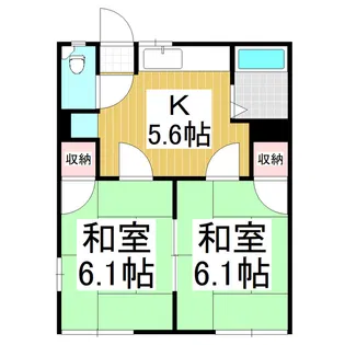 嶋田ハイツ【1階】の間取り