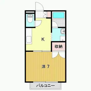 メゾニティ牧野A棟【1階】の間取り