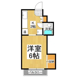 コーポアラモード8【201号室】の間取り