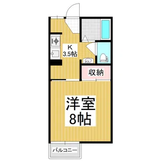 グリーンタウンクボタⅠ【2階】の間取り