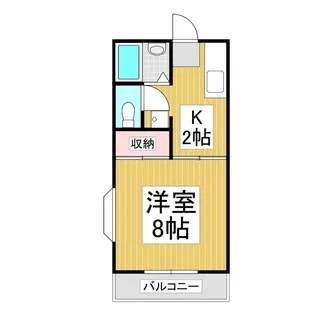 ファミール田中【102号室】の間取り