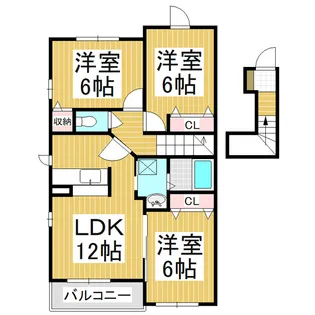 フォレストガーデン【2階】の間取り