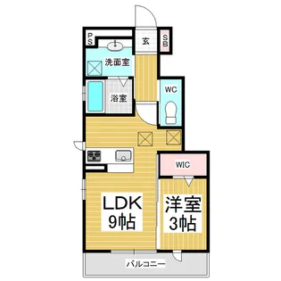 メイツS・O【1階】の間取り