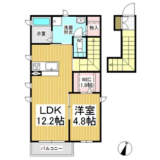 シャーメゾンきぼう【201号室】の間取り