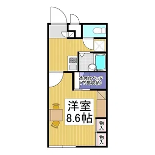 レオパレスちくま【1階】の間取り