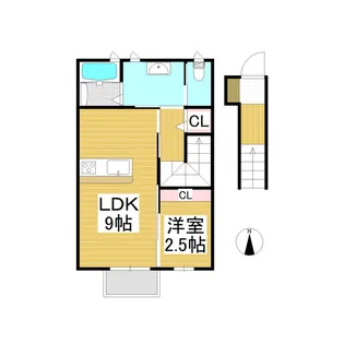 リュエルⅡ【2階】の間取り