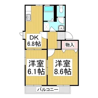 ピア・ディアス【2階】の間取り