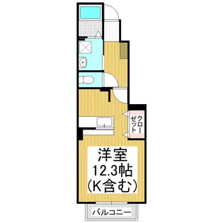 メゾン・サンパティーク【1階】の間取り