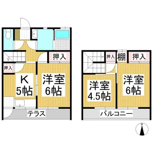 寺澤アパート A棟【1階】の間取り