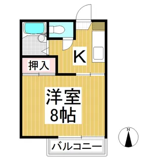 ラプラス西和田【2階】の間取り