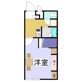 レオパレスブリリアント・グリーン【207号室】の間取り