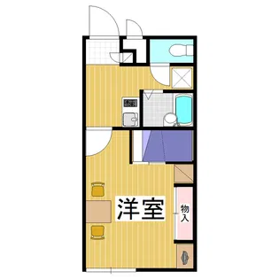 レオパレスブリリアント・グリーン【1階】の間取り